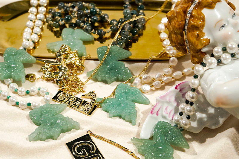GRAF&WU Ak47 Little Angel Necklaces Bogo Giraffe Jewelry Hip Hop Trend Shiny Necklace Special Design Accessories