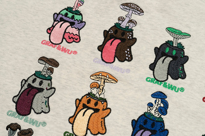 GRAF&WU 12 Magical Mushrooms BooGhost Character Hoodies
