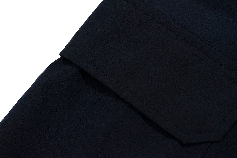GRAF&WU Deer Metal Logo Lightweight Loose Cargo Casual Trousers