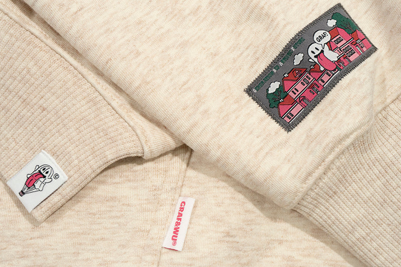 GRAF&WU Original 12 Cute Vegetable Ghost Embroidered Hoodies