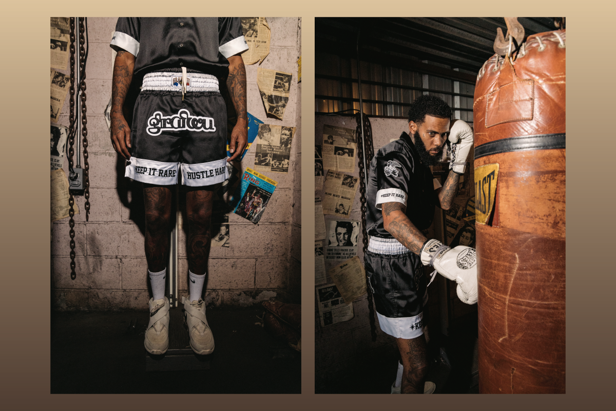 GRAF&WU Boxing Acetate Fabric T-Shirts