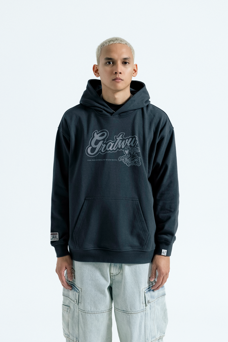 GRAF&WU AK Angel Letter Print Hoodies