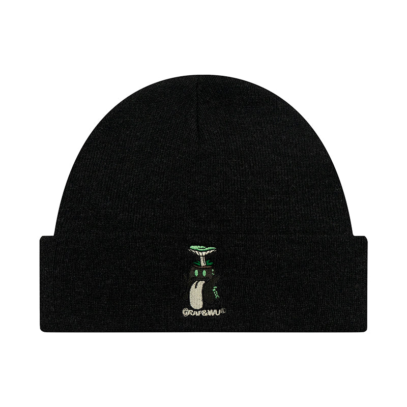 GRAFWU Embroidery Mushroom BooGhost Beanies
