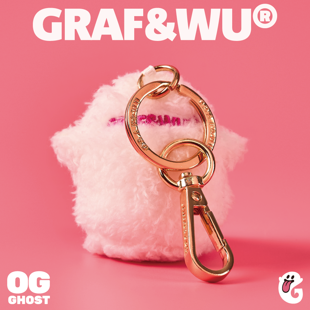 GRAF&WU Bag Charms OG Cute Ghost Keychains Plush Boo Ghost Trendy Doll Bag Hanging Fashion Keychain Men Women Lovely Bag Pandents