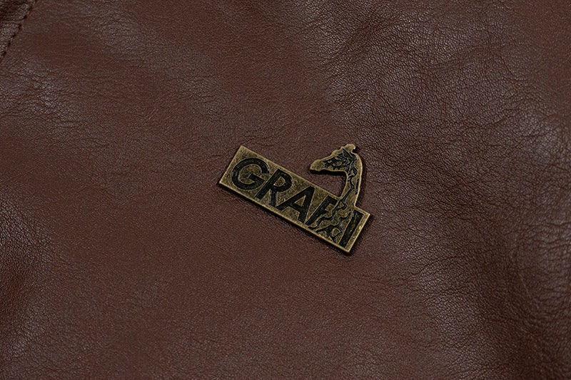 GRAF&WU Bronze Metal Angel Giraffe Retro Coat