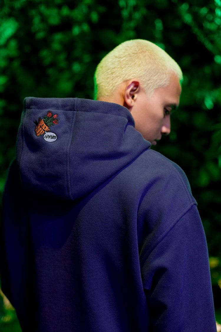 GRAF&WU FlowerShop BooGhost Cute Ghost 2.0 Floral Terry Hoodie