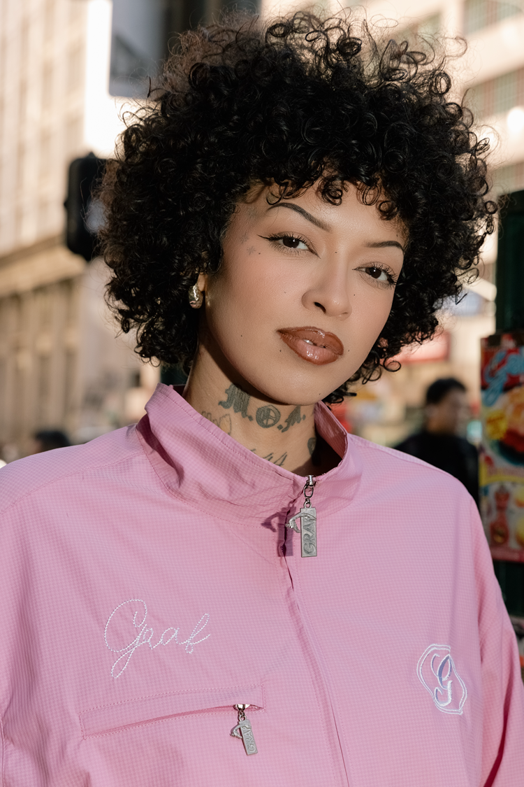 GRAF&WU Embroidered Streetwear Drill Sports Jacket