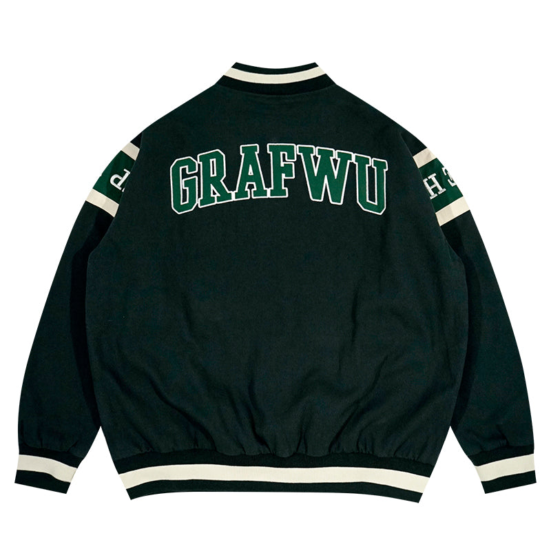 GRAF&WU Keep It Rare Hustle Hard Canvas Jacket Baseball Coat
