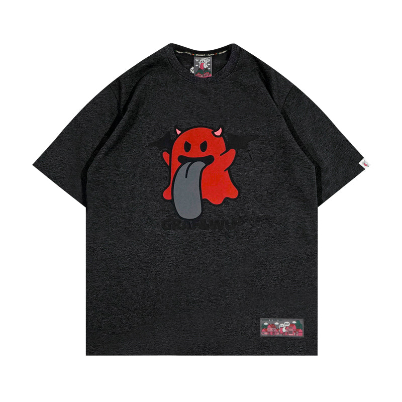 GRAF&WU BooGhost cute Ghost 2.0 Angel Demon street loose casual T-shirt short sleeve