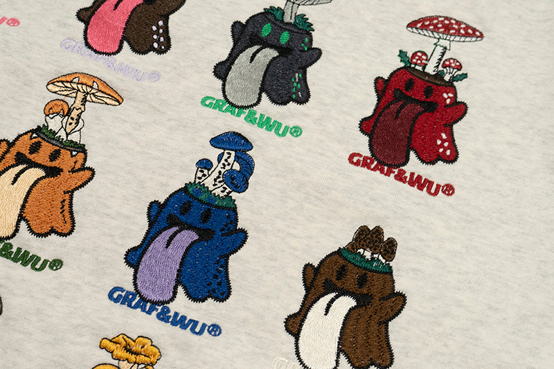 GRAF&WU 12 Magical Mushrooms BooGhost Character Hoodies