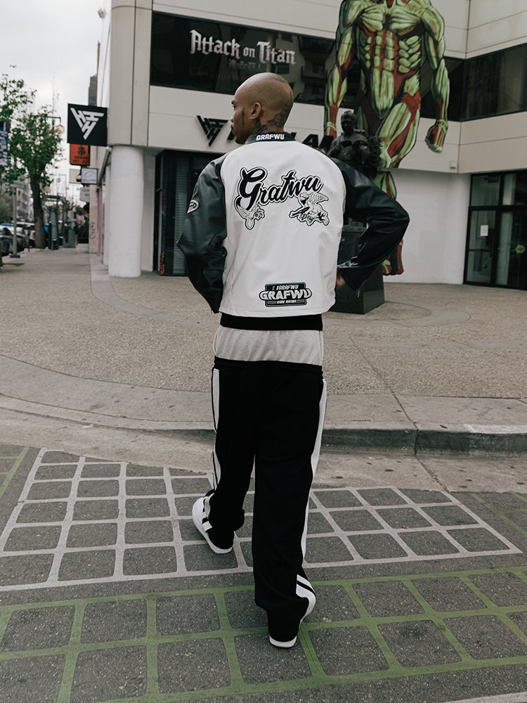 GRAF&WU Racing Gascar Series Retro Leather Jacket