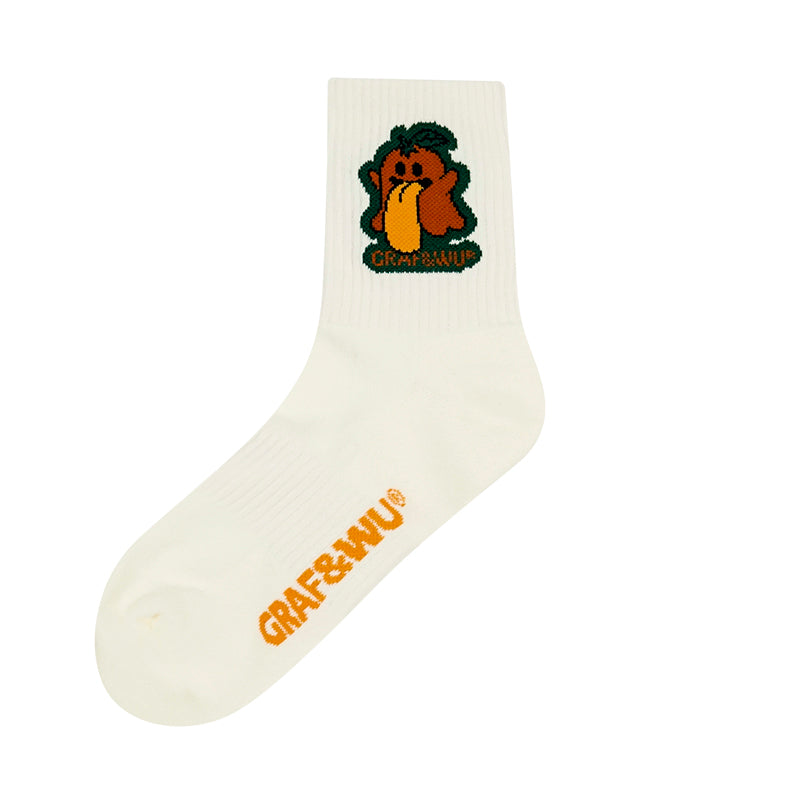 GRAF&WU BooGhost 2.0 Cuteghost angel devil fruit series thick skateboard mid-tube socks