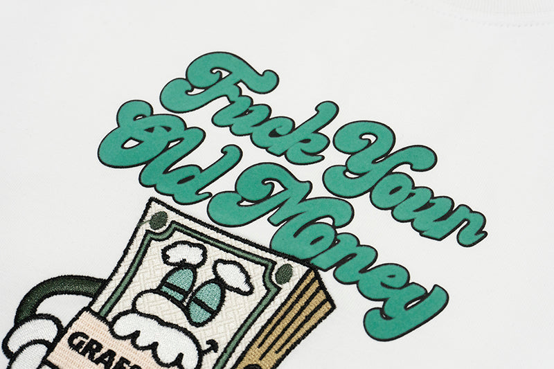 GRAFWU F*Ck your old money Letter T-Shirts