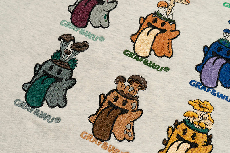GRAF&WU 12 Magical Mushrooms BooGhost Character Hoodies