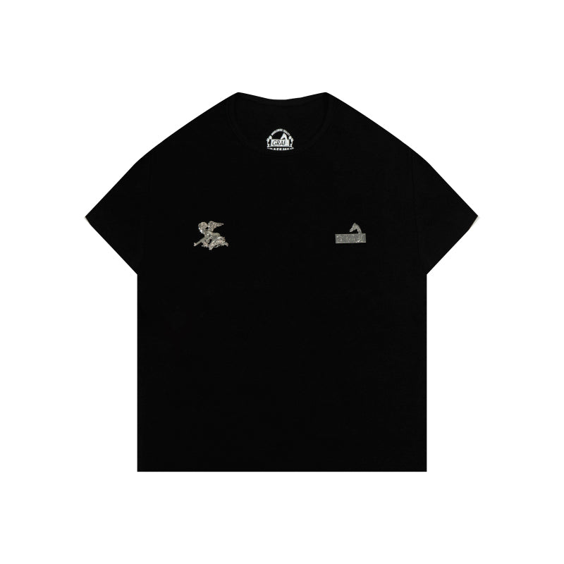 GRAF&WU AK47 Angel Giraffe Metal Label Hot Girl T-Shirts