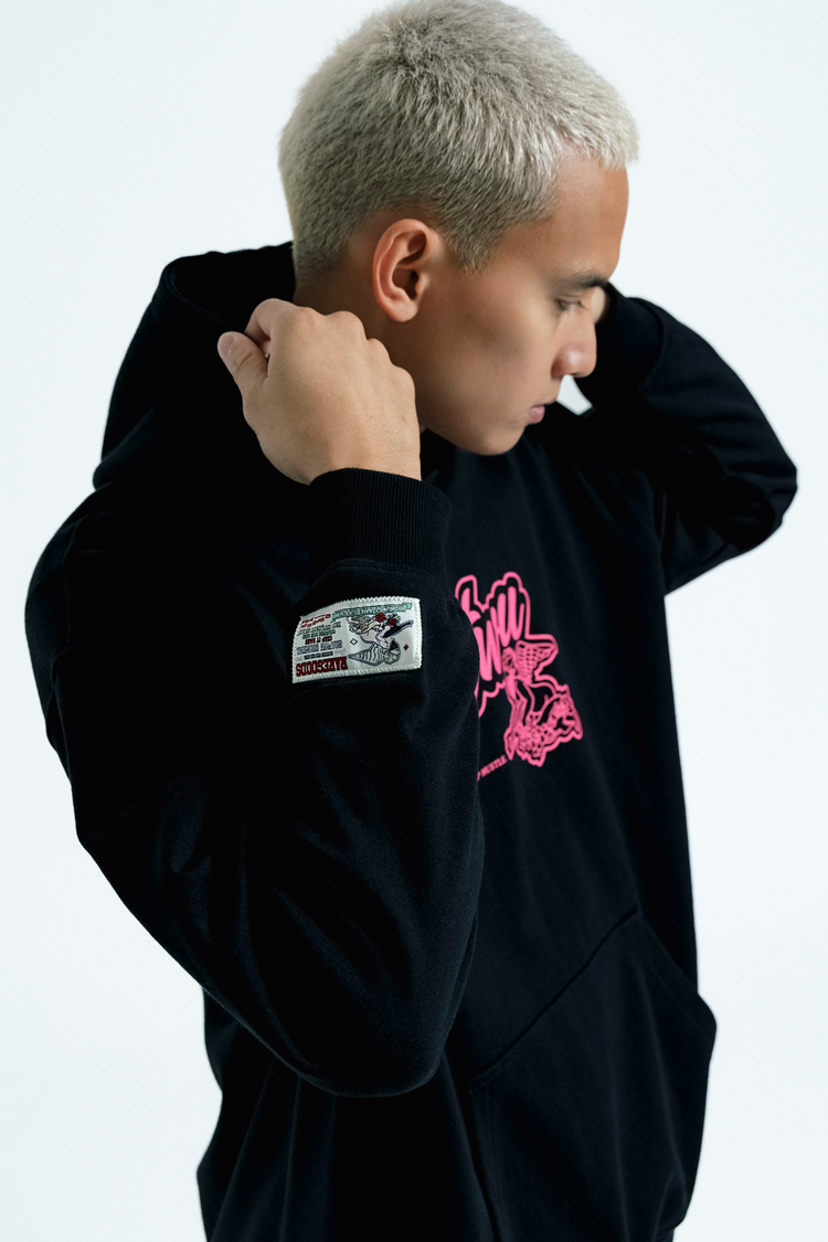 GRAF&WU AK Angel Letter Print Hoodies