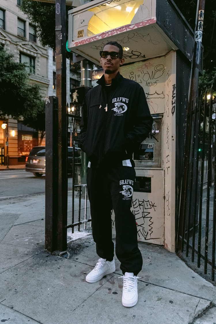 GRAF&WU Angel Embroidery DRILL Street Plaid Casual Coat