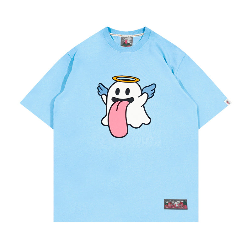GRAF&WU BooGhost cute Ghost 2.0 Angel Demon street loose casual T-shirt short sleeve