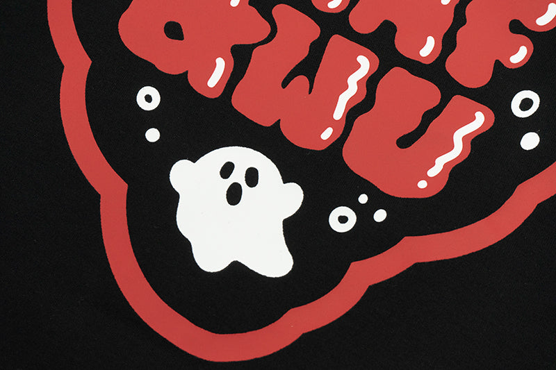 GRAF&WU Pocket Heart Ghost Embroidery T-shirts