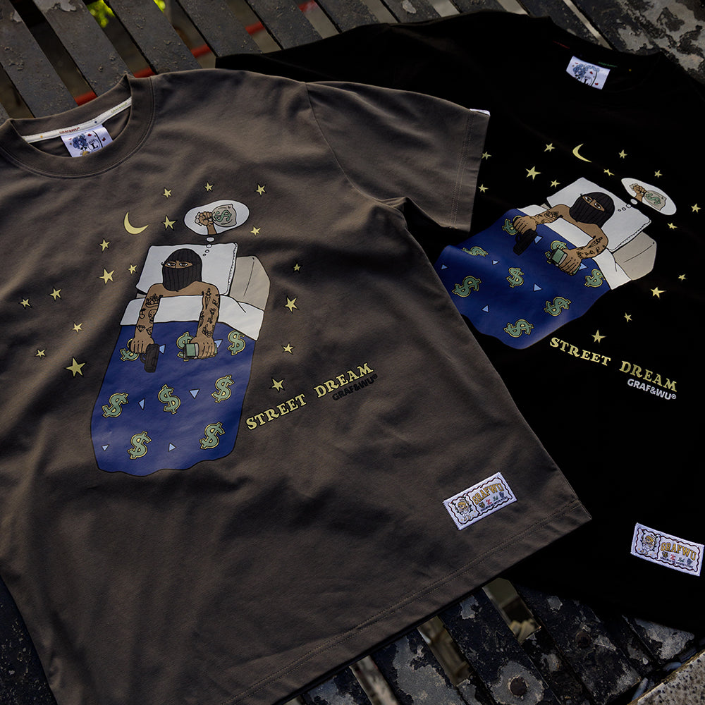 GRAFWU Street Dream and Get Rich Dream T-Shirts