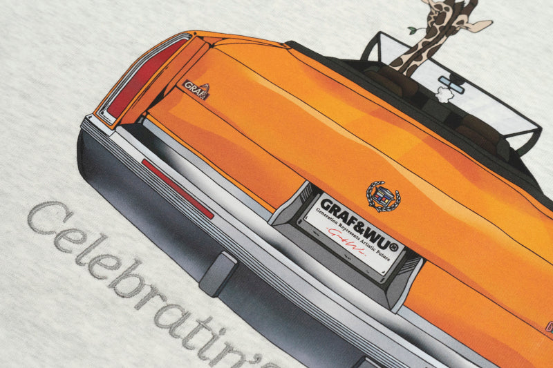 GRAF&WU Classic Convertible Vintage Car Giraffe Nostalgia T-shirts
