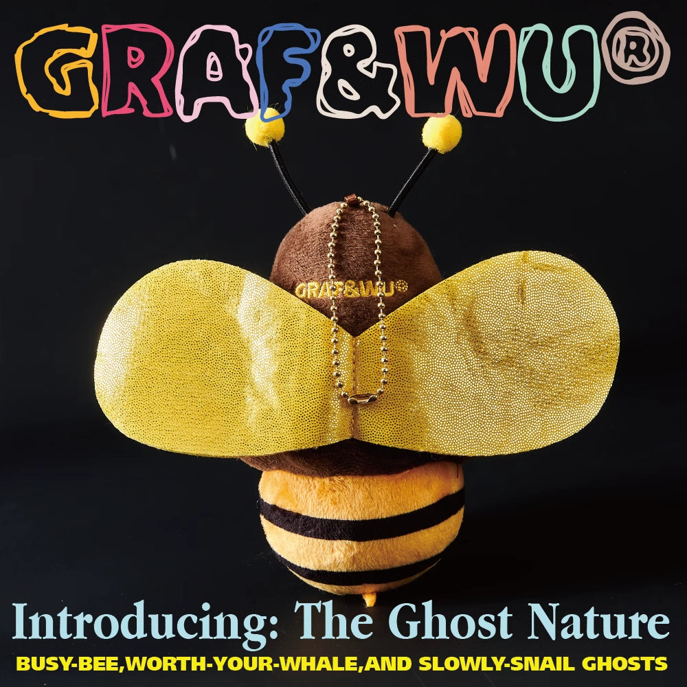GRAF&WU Bee Whale Snail BooGhost Cuteghost Bag Charm