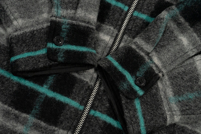 GRAF&WU Giraffe Brand Logo Wool Hooded Thicken Coat