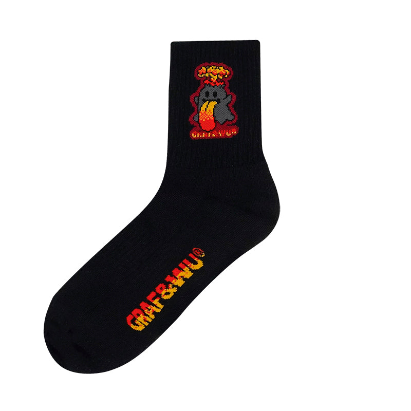 GRAF&WU BooGhost 2.0 Cuteghost angel devil fruit series thick skateboard mid-tube socks
