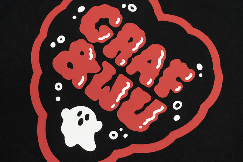 GRAF&WU Pocket Heart Ghost Embroidery T-shirts