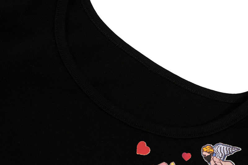 GRAF&WU Y2k Sticker Hot girls T-shirts