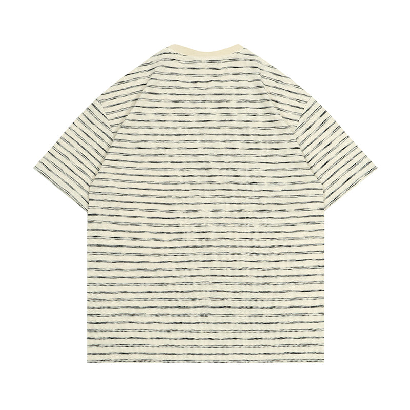 GRAFWU Giraffe Doll Holding Love Embroidered Stripes T-shirts