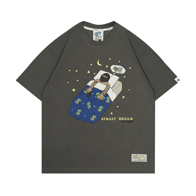 GRAFWU Street Dream and Get Rich Dream T-Shirts