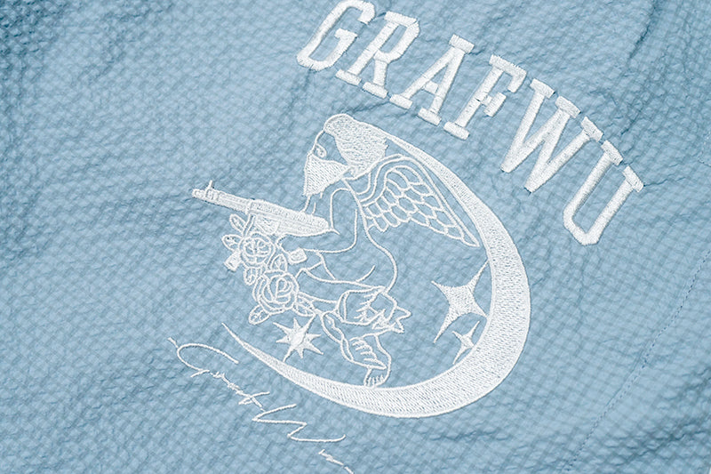 GRAF&WU Angel Embroidered Sport Trousers