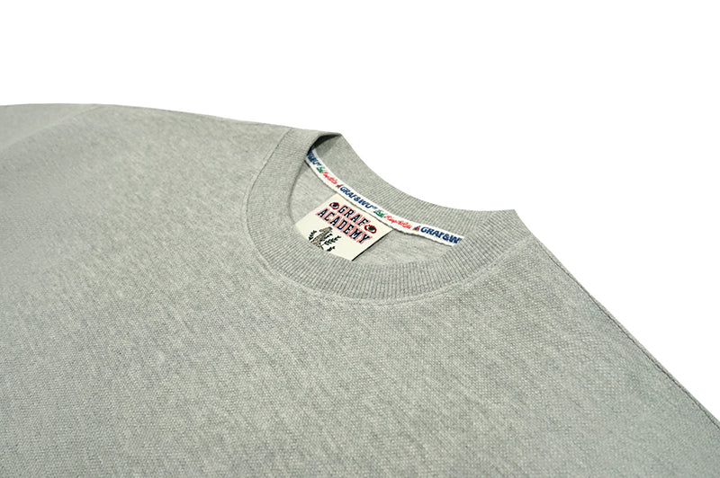 GRAF&WU T-Shirts University Knowledge Torch Element Embroidery Design Short-Sleeved Street Simple Style Short Sleeves Men Women Casual T-Shirt