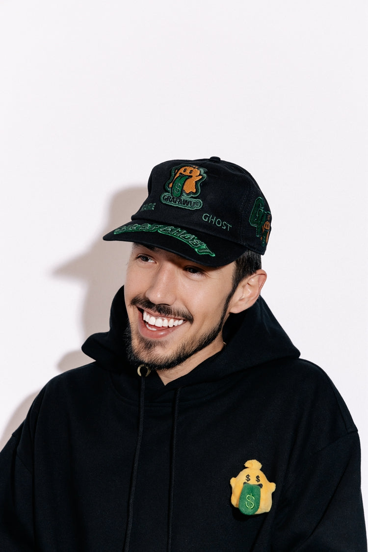 GRAFWU Boo Ghost Embroidery Baseball Cap