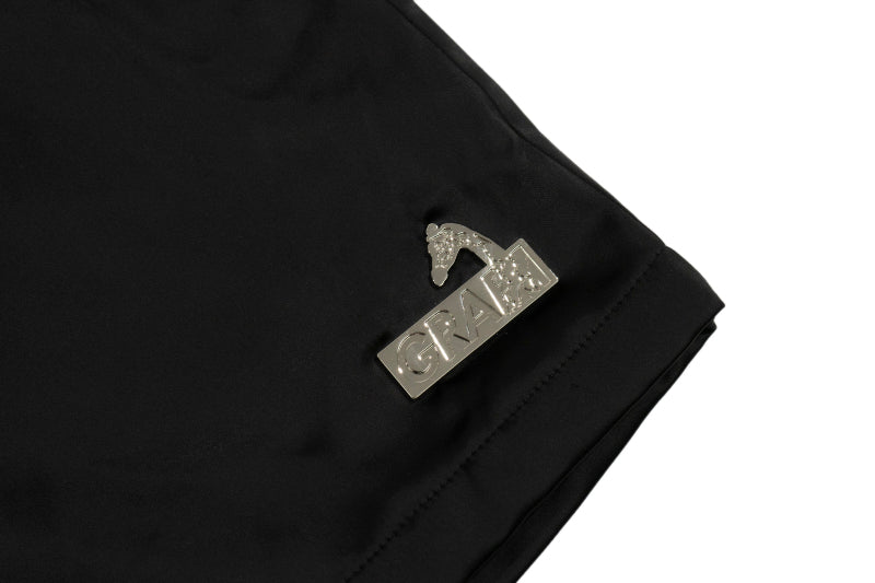 GRAFWU AK47 Angel Acetate Satin Shorts