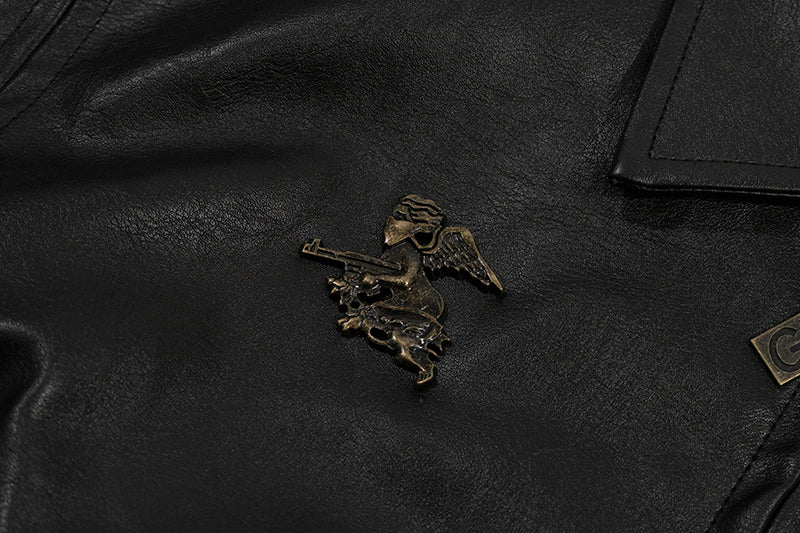 GRAF&WU Bronze Metal Angel Giraffe Retro Coat