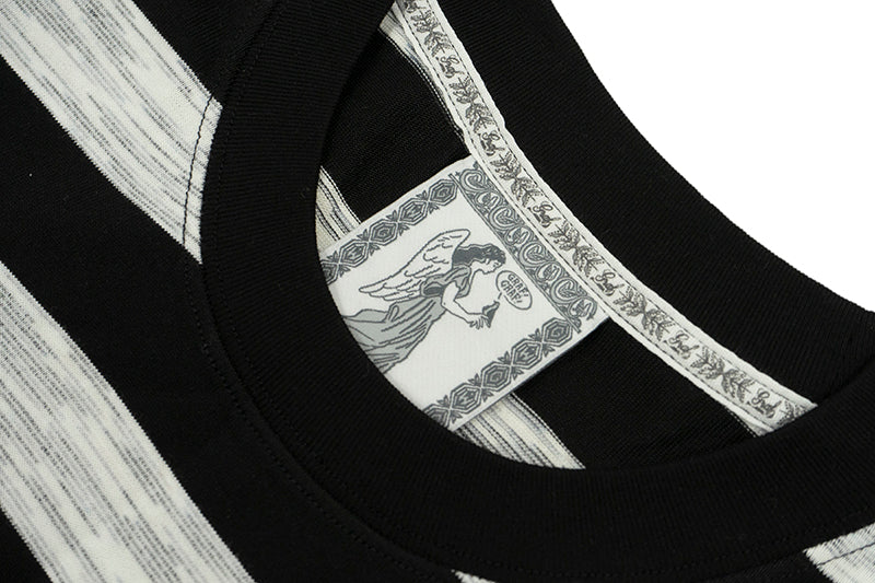 GRAF&WU Summer Striped Giraffe Logo T-shirt