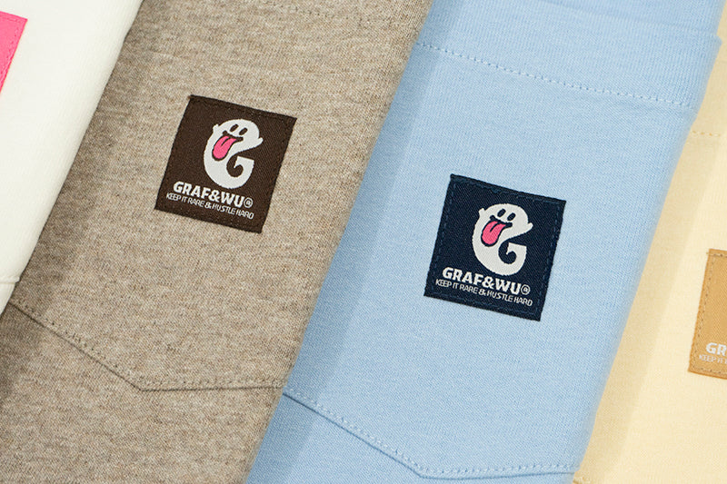 GRAF&WU G Letter Cute Ghost T-shirts