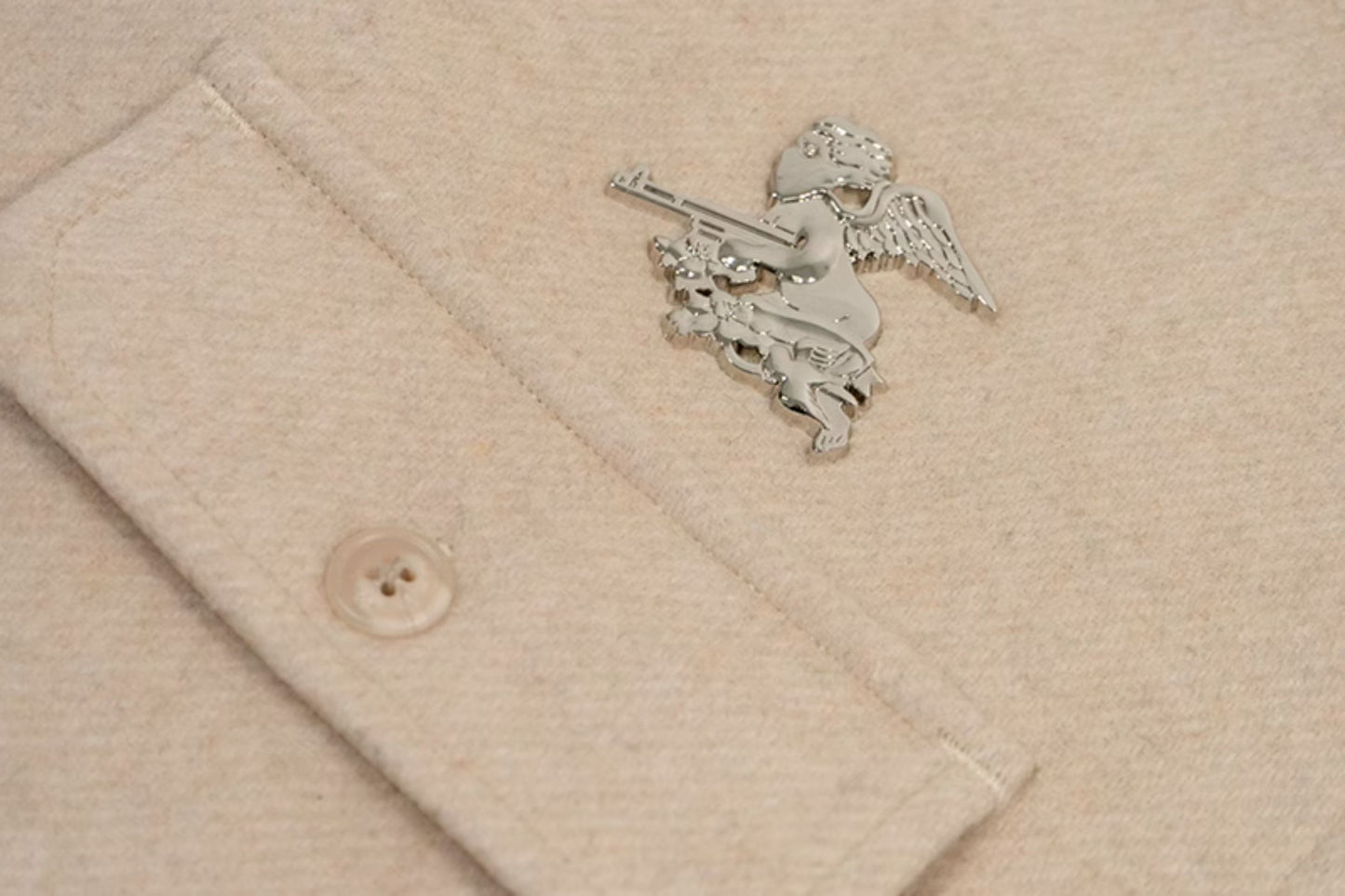 GRAF&WU Solid Wool Hooded Thickened Jacket