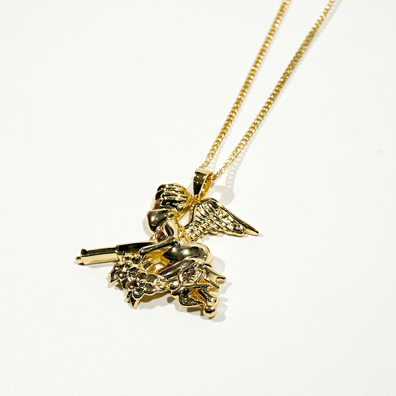 GRAF&WU Ak47 Little Angel Necklaces Bogo Giraffe Jewelry Hip Hop Trend Shiny Necklace Special Design Accessories
