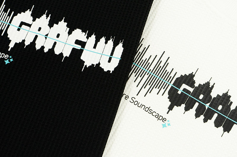 GRAFWU Music City Sound Wave Pattern Design T-Shirt