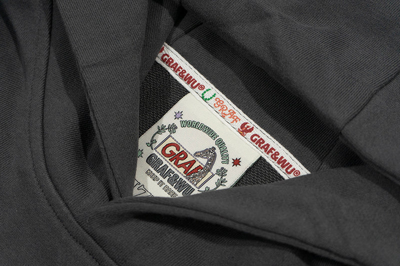 GRAF&WU AK Angel Letter Print Hoodies