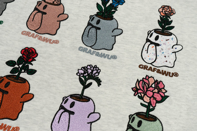 GRAF&WU 12 Flower shop Boo ghost Hoodie