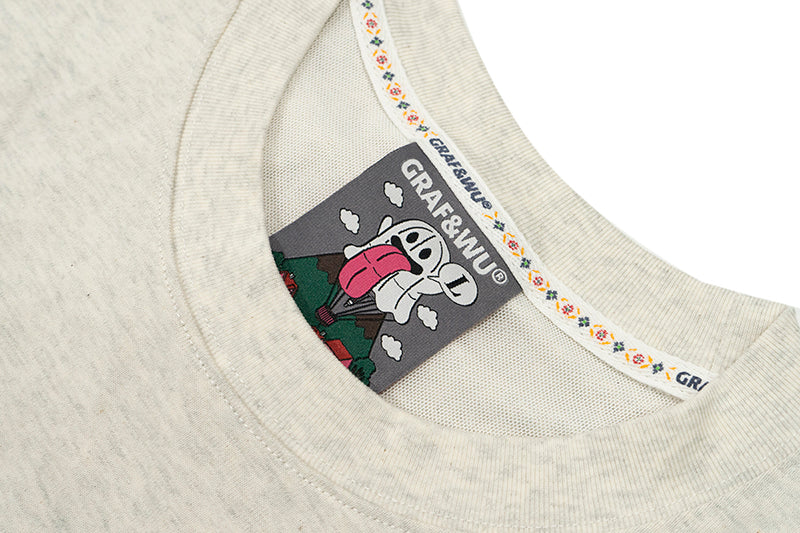 GRAF&WU 【World famous paintings】12 paintings of art Mona Lisa BooGhost embroidered short sleeves