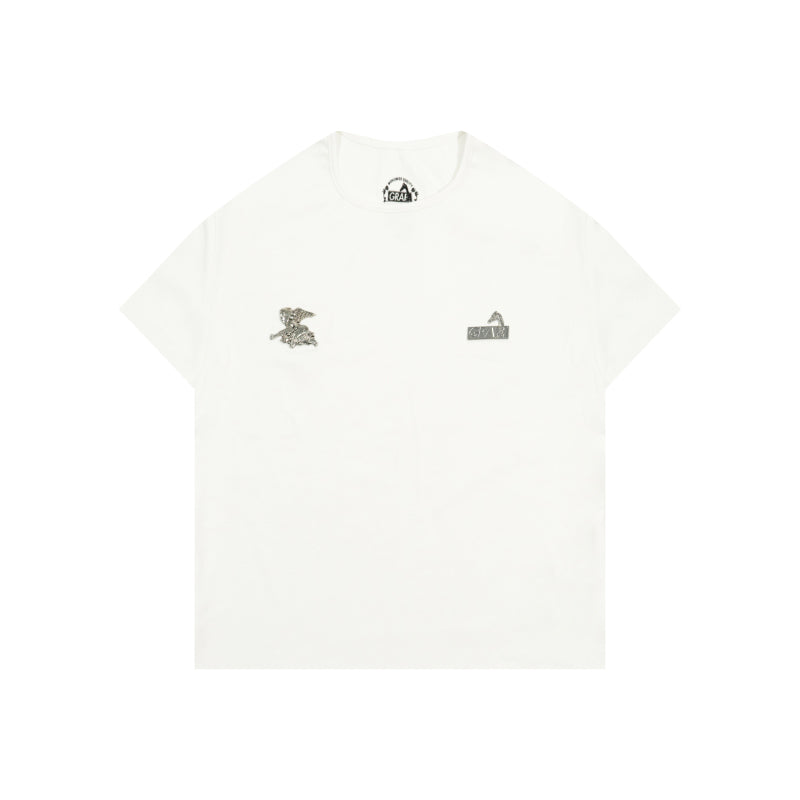 GRAF&WU AK47 Angel Giraffe Metal Label Hot Girl T-Shirts
