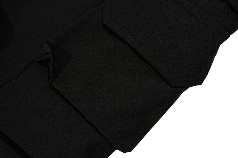 GRAF&WU Deer Metal Logo Lightweight Loose Cargo Casual Trousers
