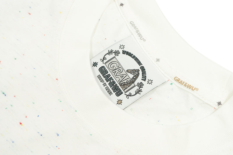 GRAFWU Colorful Dots Hustle Hard T-shirts