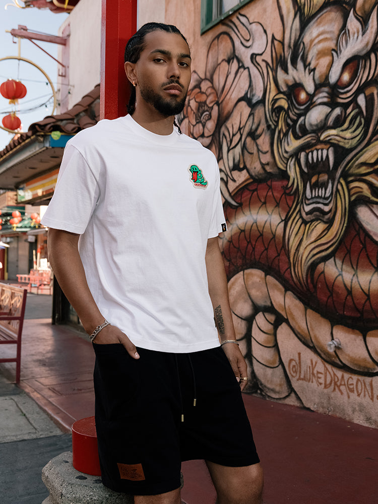 GRAF&WU T-Shirts 12 Zodiac Tiger Sheep Cow Pig Cute Ghost Short-Sleeved Embroidered Cotton T-Shirt