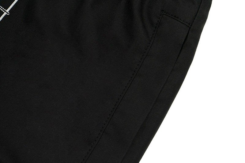 GRAF&WU Music Note Cute Ghost Embroidery Sports Shorts